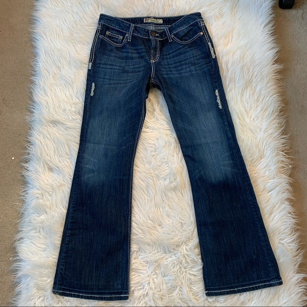 BKE Denim Bootcut Dark Wash Jeans Sabrina Stretch Slight 29 x 31 1/2